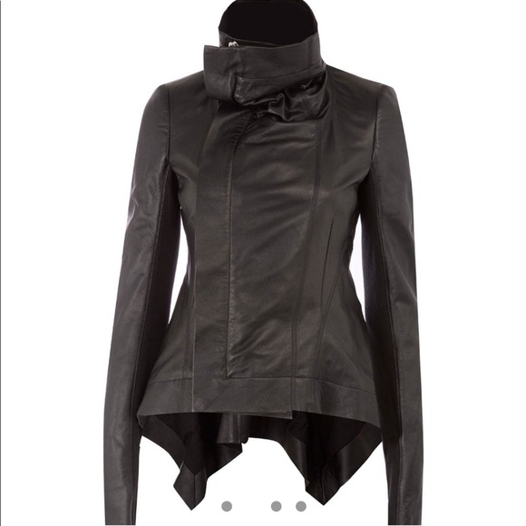 Rick Owens Jackets & Blazers - Rick Owens Naska Lambskin Leather Jacket